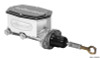 Wilwood Compact Tandem Master Cylinder - 1.12in Bore - w/Pushrod - Fits Mustang (Ball Burnished)