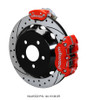 Wilwood Dynapro Radial / MC4 Rear Kit 12.88 Drilled & Slotted Red 2015 Ford Mustang w/Lines