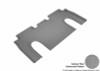 3D MAXpider 2016-2020 Tesla Model X 6-Seats Kagu 2nd Row Floormats - Gray