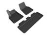 3D MAXpider 2021-2024 Tesla Model Y 1st & 2nd Row Floormats - Black