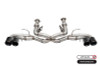 Corsa 2020-2024 Chevrolet Corvette C8 (w/o NPP & AFM) 3in Track Cat-Back Exhaust w/4.5in Carbon Fiber Black PVD Tips