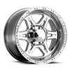Raceline 886 Renegade 17x9in / 6x135 BP / 6mm Offset / 87.10mm Bore - Polished Wheel
