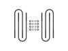 ICON 00-04 Ford F-250/F-350 Front Semi Round U-Bolt Kit