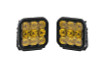 Diode Dynamics SS5 LED Pod Sport - Yellow Combo (Pair)