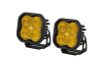 Diode Dynamics SS3 LED Pod Sport - Yellow SAE Fog Standard (Pair)