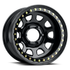 Raceline RT51 Daytona Rock 17x8in/5x139.7 BP/-25mm Offset/107.95mm Bore - Gloss Black Beadlock Wheel