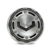 Vossen Billet Modular Center Cap - Large (for 6-Lug Vehicles) - Brushed w/ Grey Insert (CAP-MBC-LG-MS) - genuine Vossen center cap