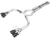 AWE 2024-2025 Ford Mustang GT Fastback S650 RWD Track Edition Catback Exhaust w/ Quad Diamond Black Tips - 3020-43650