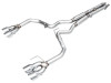 AWE 2024-2025 Ford Mustang Dark Horse S650 RWD Track Edition Catback Exhaust w/ Quad Chrome Silver Tips - 3020-42375