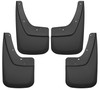 Husky Liners Custom-Molded Mud Guards, Black for 2014-2017 GMC Sierra 1500 / 2015-2016 Sierra 2500 HD Front and Rear - Part #56896