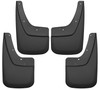 Husky Liners Custom-Molded Mud Guards, Black for 2014-2017 GMC Sierra 1500 / 2015-2016 Sierra 2500 HD Front and Rear - Part #56896