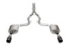 Corsa Sport 3.0in Cat-Back Exhaust 4.5in Black Straight Tips | 2024+ Mustang GT Coupe (w/o Active Valves) - 21255BLK