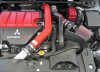 K&N 2008-2015 Mitsubishi Evo X Wrinkle Red Typhoon Short Ram Intake