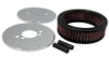K&N Custom Round Racing Assembly Red 4.5in ID / 5.875in OD / 1.75in Height