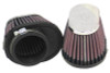 K&N Universal Chrome Filter 2 1/8in FLG / 4in x 3in Bottom / 2in Top / 2 3/4in Height (2 Per Box)