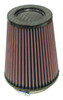 K&N Round Tapered Universal Air Filter 4in Flange ID x 5.375 Base OD x 4in Top OD x 6.5in H