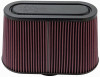 K&N Universal Filter with Carbon Fiber Top & Base-12in Base O/S Length x 6in Base O/S Width x 7in H