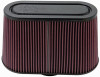 K&N Universal Filter with Carbon Fiber Top & Base-12in Base O/S Length x 6in Base O/S Width x 7in H