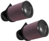 K&N 2014-2015 Audi R8 V10-5.2L F/I Drop In Air Filter (2 Per Box)