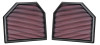 K&N Replacement Air Filter for 11-14 BMW M5/M6 4.4L V8 / 2015 M4/M3 3.0L I6  (2 per box)