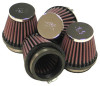 K&N Universal Chrome Filter 2.125 in Flange ID / 3in Base OD / 2in Top OD / 2.75in H (4 per box)