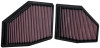 K&N 2020 BMW M550i 4.4L V8 Replacement Air Filter (2 Per Box)