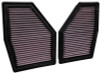 K&N 2020 BMW M550i 4.4L V8 Replacement Air Filter (2 Per Box)