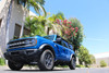 Go Rhino Frame Mount Sliders for 2021-2026 Ford Bronco 4WD, Textured Black - Part #FS4129T