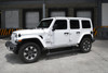 Go Rhino E-BOARD E1 Electric Running Boards for 2018-2026 Jeep Wrangler, Textured Black - Part #20450674PC