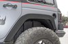 Go Rhino Rear Fender Liners for 2007-2018 Jeep Wrangler JK/JKU, Black - Part #702002T