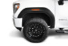 Bushwacker 20-21 GMC Sierra 2500HD Extend-A-Fender Style Flares Front 4pc - Black