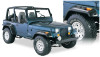 Bushwacker 87-95 Jeep Wrangler Cutout Style Flares 4pc Cutting Optional Not Renegade - Black