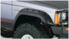 Bushwacker 84-01 Jeep Cherokee Cutout Style Flares 2pc Fits 4-Door Sport Utility Only - Black