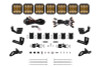 Diode Dynamics Prinsu/Sherpa Roof Racks- SS5 7-Pod CrossLink Mounting Kit - Pro Yellow Combo
