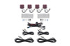 Diode Dynamics Stage Series Single Color LED Rock Light - Red M8 (4-pack)