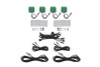 Diode Dynamics Stage Series Single Color LED Rock Light - Green M8 (4-pack)