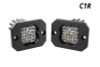 Diode Dynamics Stage Series C1R - White Flood Flush Mount LED Pod (Pair)