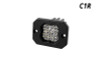 Diode Dynamics Stage Series C1R - White Flood Flush Mount LED Pod (one)