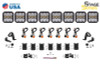 Diode Dynamics SS5 Pro Universal CrossLink 8-Pod Lightbar - White Combo
