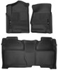 Husky Liners X-act Contour Front & Second Seat Floor Liners for 2014-2018 Chevrolet Silverado Crew Cab - Part #53908