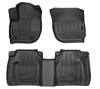 Husky Liners WeatherBeater Front and Second Seat Floor Liners, Black for 2015-2020 Honda Fit - Part #99491