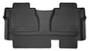 Husky Liners WeatherBeater 2nd Row Seating Floor Liners, Black for 2014-2015 Toyota Tundra Double Cab Pickup - Part #19561