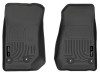 Husky Liners WeatherBeater Front Floor Liners, Black for 2014-2018 Jeep Wrangler 2/4 Door - Part #18041