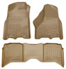 Husky Liners WeatherBeater Combo Floor Liners, Tan for 2009-2024 Dodge Ram 1500/2500/3500 Crew Cab - Part #99003