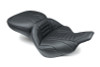 Mustang Motorcycle 97-07 Harley Davidson Electra Glide,Rd Glide Super Touring 1PC Seat Deluxe - Black