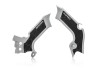 Acerbis 2021+ Kawasaki KX250/ 19-23 KX450 Frame Guards- X-Grip - Silver/Black