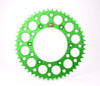 Renthal 20-22 Kawasaki KLX300R Rear Grooved Sprocket - Green 520-50P Teeth