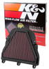 K&N 2006-2012 Triumph Daytona 675/675 SE/675R/Street Triple/Street Triple R Replacement Air Filter product photo