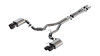Borla 2024-2025 Ford Mustang GT 5.0L V8 3 in ATAK Catback Non-Active Exhaust- Carbon Fiber Quad Tip