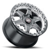 WELD Ventura 6 Beadlock Drag Gloss Black Racing Wheel with Milled Spokes 20x9.5 | 6x127 BC (6x5) | +36 Offset | 7.375 Backspacing - S90909581P35 for 2006, 2007, 2008, 2009 Chevrolet TrailBlazer SS
